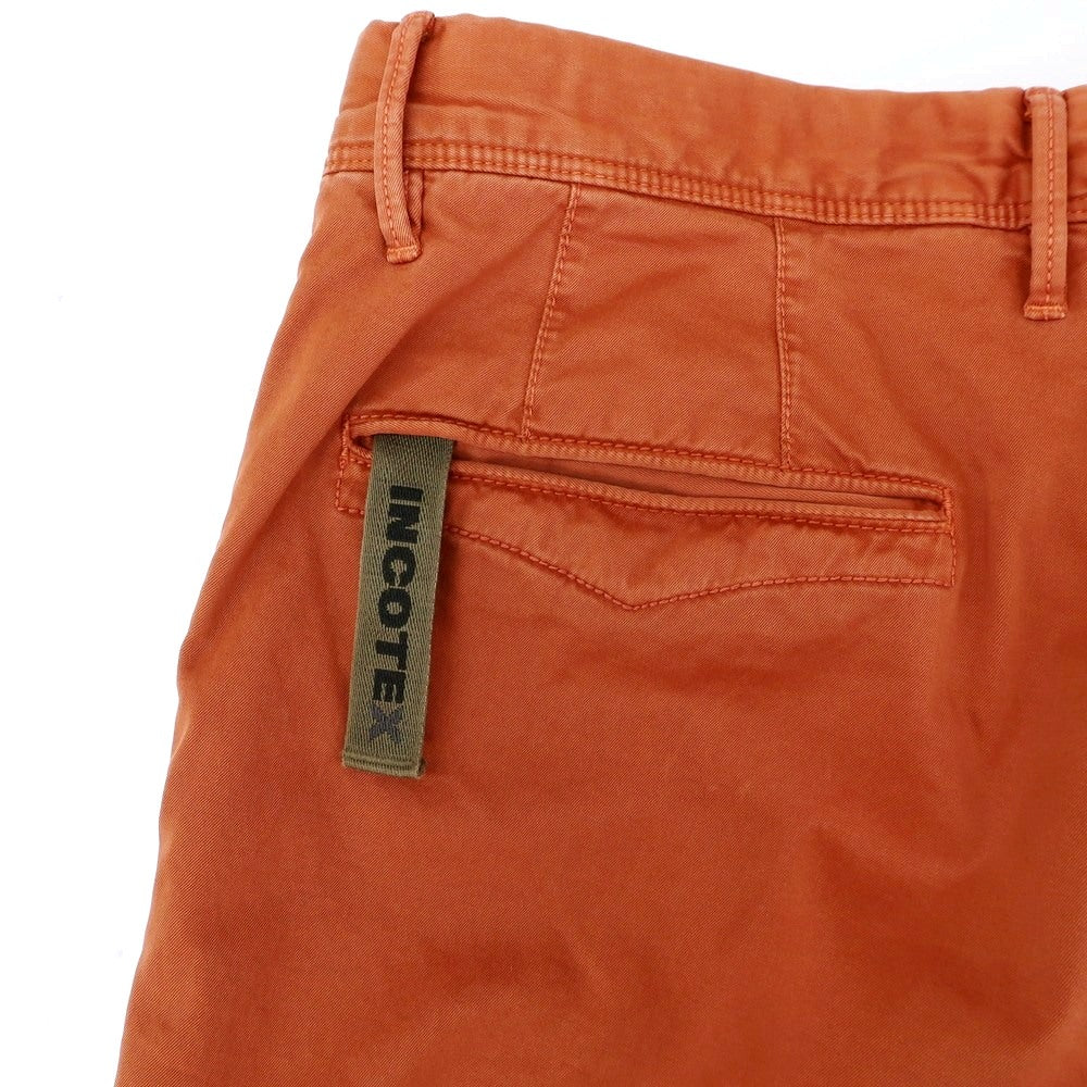 [Used] INCOTEX Stretch Cotton Casual Slacks Pants Dark Orange [33] [Condition Rank B] [Men&