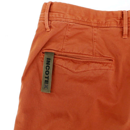 [Used] INCOTEX Stretch Cotton Casual Slacks Pants Dark Orange [33] [Condition Rank B] [Men&