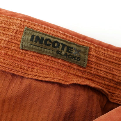 [Used] INCOTEX Stretch Cotton Casual Slacks Pants Dark Orange [33] [Condition Rank B] [Men&