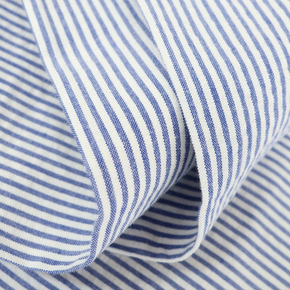 [Used] INCOTEX Cotton Seersucker Striped Casual Slacks Pants Blue x White [50] [Condition Rank B] [Men&