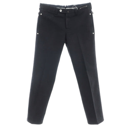 【中古】ピーティーゼロウーノ PT01 SILVERCHINO ストレッチ コットン カジュアルスラックスパンツ ブラックネイビー【 46 】【 状態ランクB 】【 メンズ 】