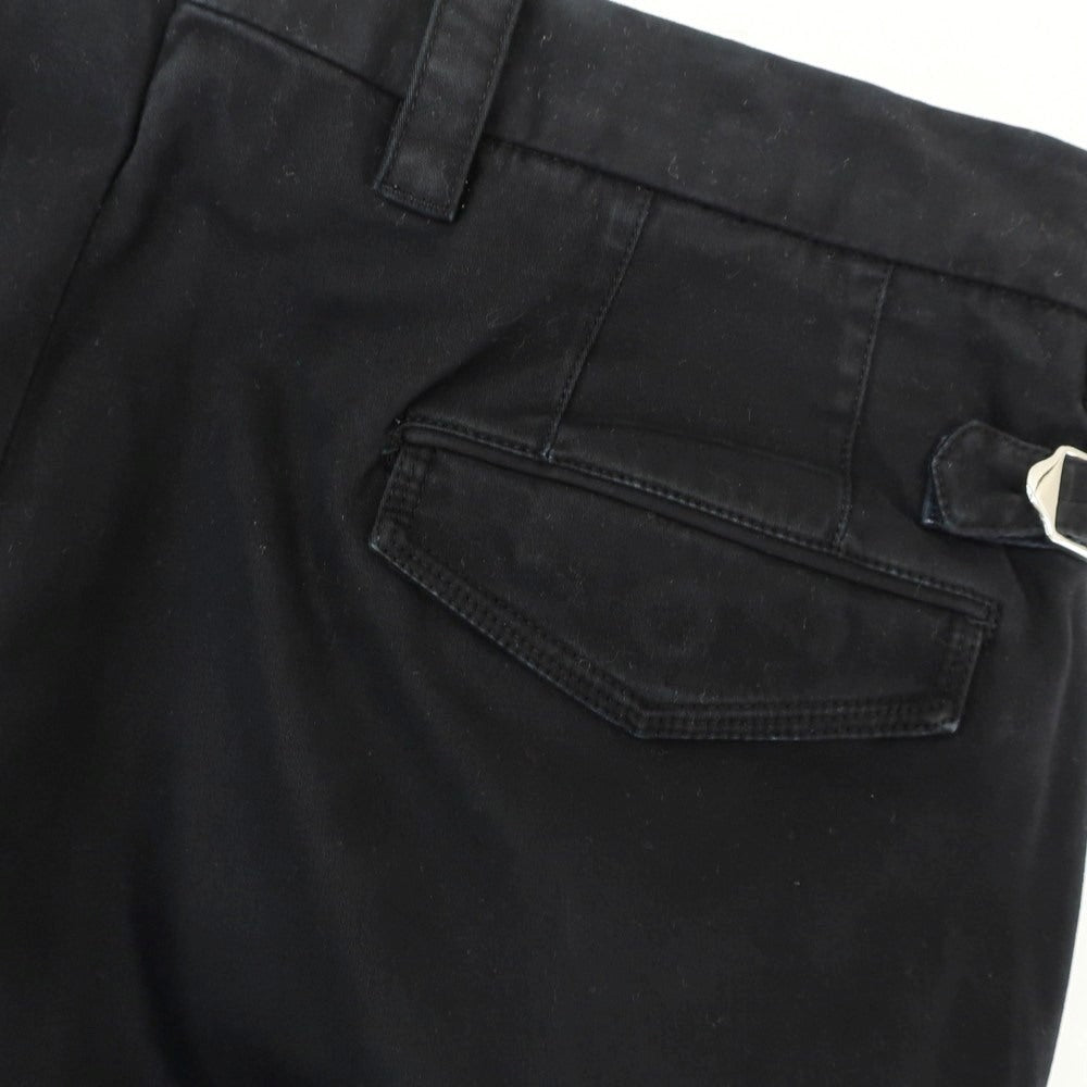 【中古】ピーティーゼロウーノ PT01 SILVERCHINO ストレッチ コットン カジュアルスラックスパンツ ブラックネイビー【 46 】【 状態ランクB 】【 メンズ 】