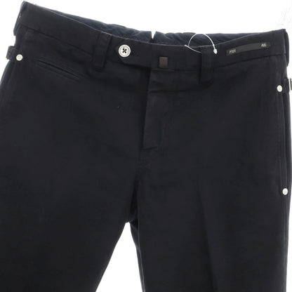 【中古】ピーティーゼロウーノ PT01 SILVERCHINO ストレッチ コットン カジュアルスラックスパンツ ブラックネイビー【 46 】【 状態ランクB 】【 メンズ 】