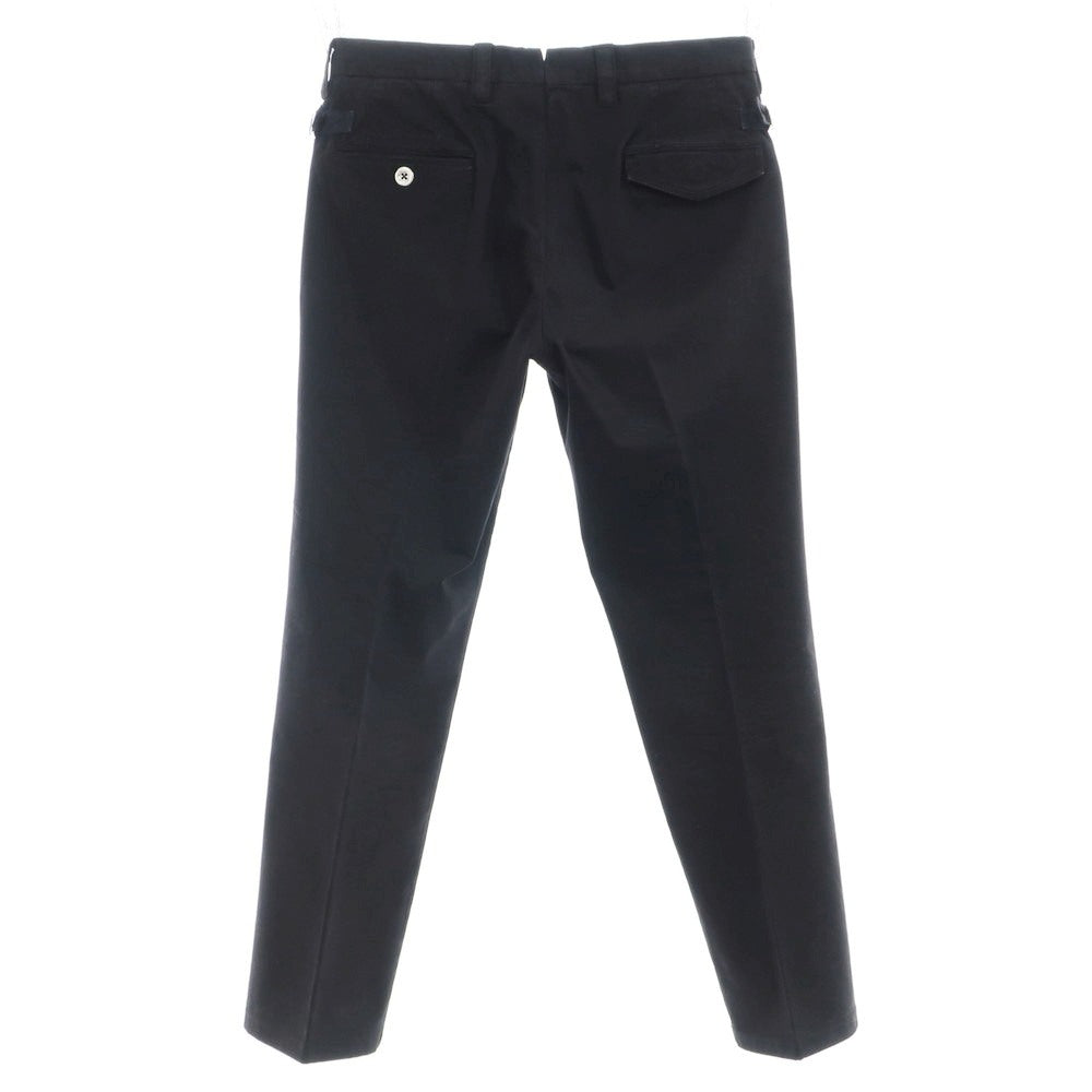 【中古】ピーティーゼロウーノ PT01 SILVERCHINO ストレッチ コットン カジュアルスラックスパンツ ブラックネイビー【 46 】【 状態ランクB 】【 メンズ 】