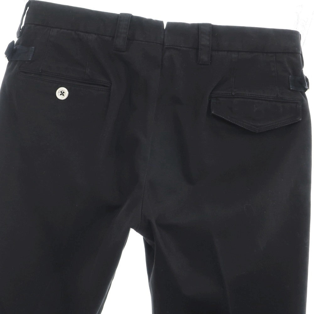 【中古】ピーティーゼロウーノ PT01 SILVERCHINO ストレッチ コットン カジュアルスラックスパンツ ブラックネイビー【 46 】【 状態ランクB 】【 メンズ 】