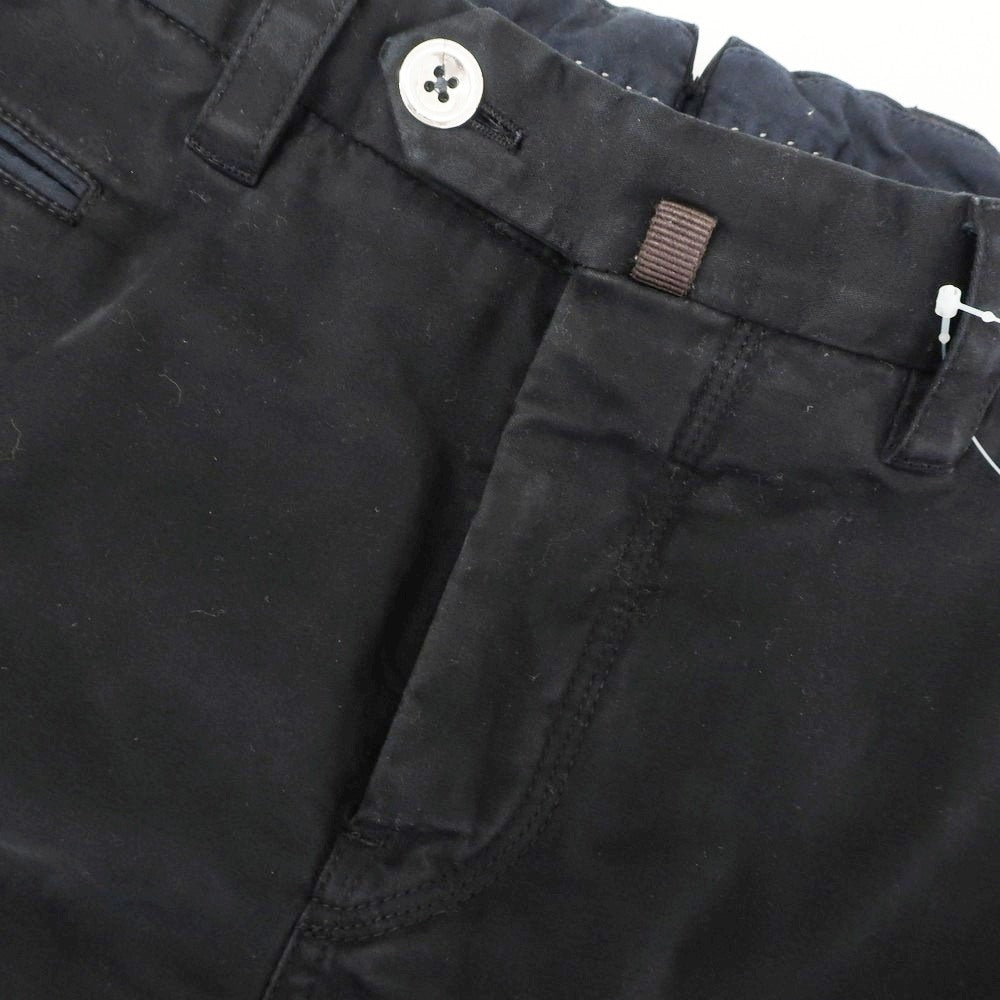【中古】ピーティーゼロウーノ PT01 SILVERCHINO ストレッチ コットン カジュアルスラックスパンツ ブラックネイビー【 46 】【 状態ランクB 】【 メンズ 】