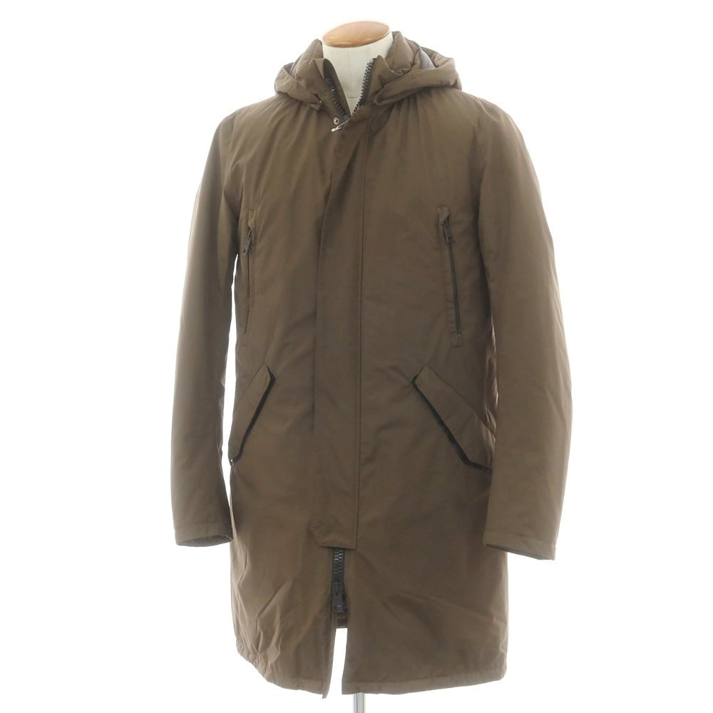 【中古】ヘルノ Herno ポリエステル ダウンコート カーキ【 48 】【 状態ランクC 】【 メンズ 】