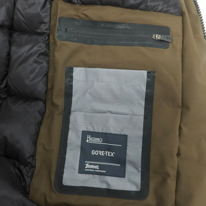 【中古】ヘルノ Herno ポリエステル ダウンコート カーキ【 48 】【 状態ランクC 】【 メンズ 】