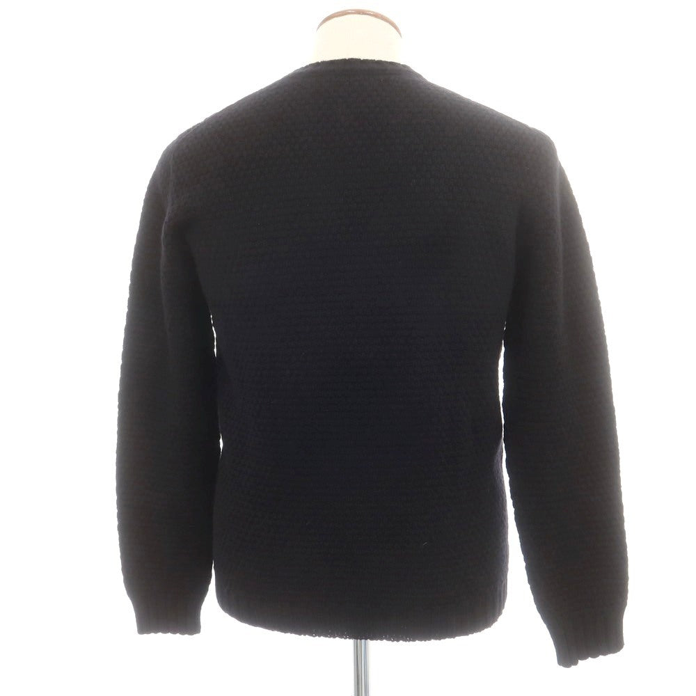 【中古】ドルモア DRUMOHR ウール クルーネック プルオーバーニット ブラック【 48 】【 状態ランクB 】【 メンズ 】