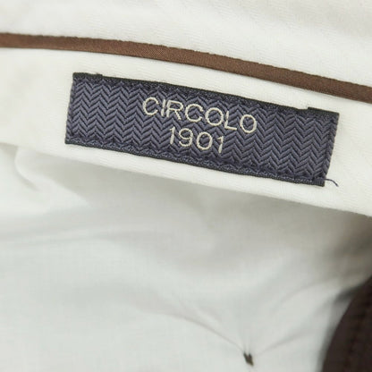 【中古】チルコロ1901 CIRCOLO 1901 コットン ジャージー カジュアルスラックスパンツ ブラウン【 50 】【 状態ランクA 】【 メンズ 】