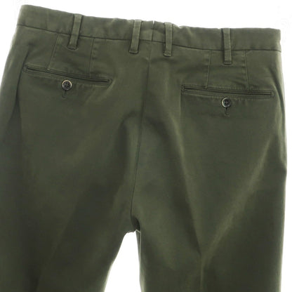 [Used] PT01 BEAMS F special order OPTICAL stretch cotton casual slacks, olive color [50] [Condition rank B] [Men&