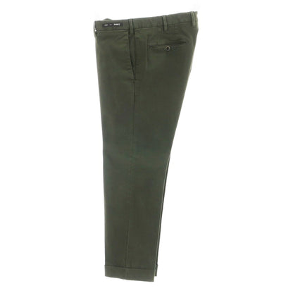 [Used] PT01 BEAMS F special order OPTICAL stretch cotton casual slacks, olive color [50] [Condition rank B] [Men&