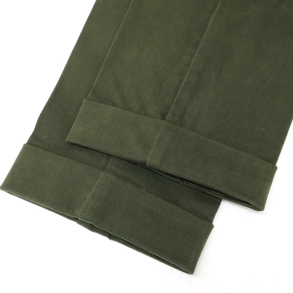 [Used] PT01 BEAMS F special order OPTICAL stretch cotton casual slacks, olive color [50] [Condition rank B] [Men&