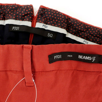 [Used] PT01 BEAMS F special order PIXEL stretch cotton casual slacks pants red [50] [Condition rank B] [Men&