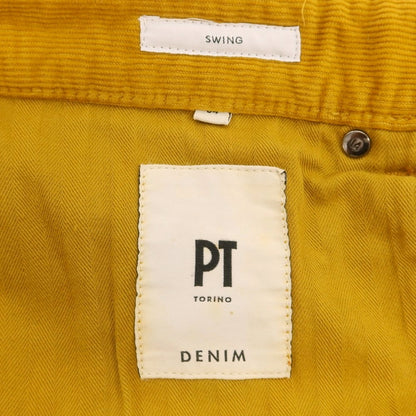 【中古】ピーティートリノ デニム PT TORINO DENIM SWING ストレッチ コットン コーデュロイパンツ マスタード【 34 】【 状態ランクA 】【 メンズ 】