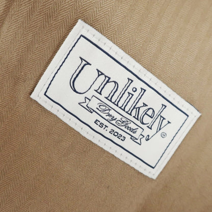 【中古】アンライクリー UNLIKELY 2024年秋冬 ウール ヘリンボーン カジュアルスラックスパンツ グレー【 L 】【 状態ランクB 】【 メンズ 】