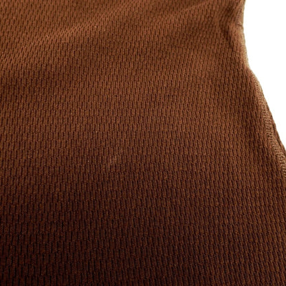 [Used] Healthknit BEAMS PLUS special order cotton henley neck long sleeve T-shirt brown [L/42] [Condition rank B] [Men&