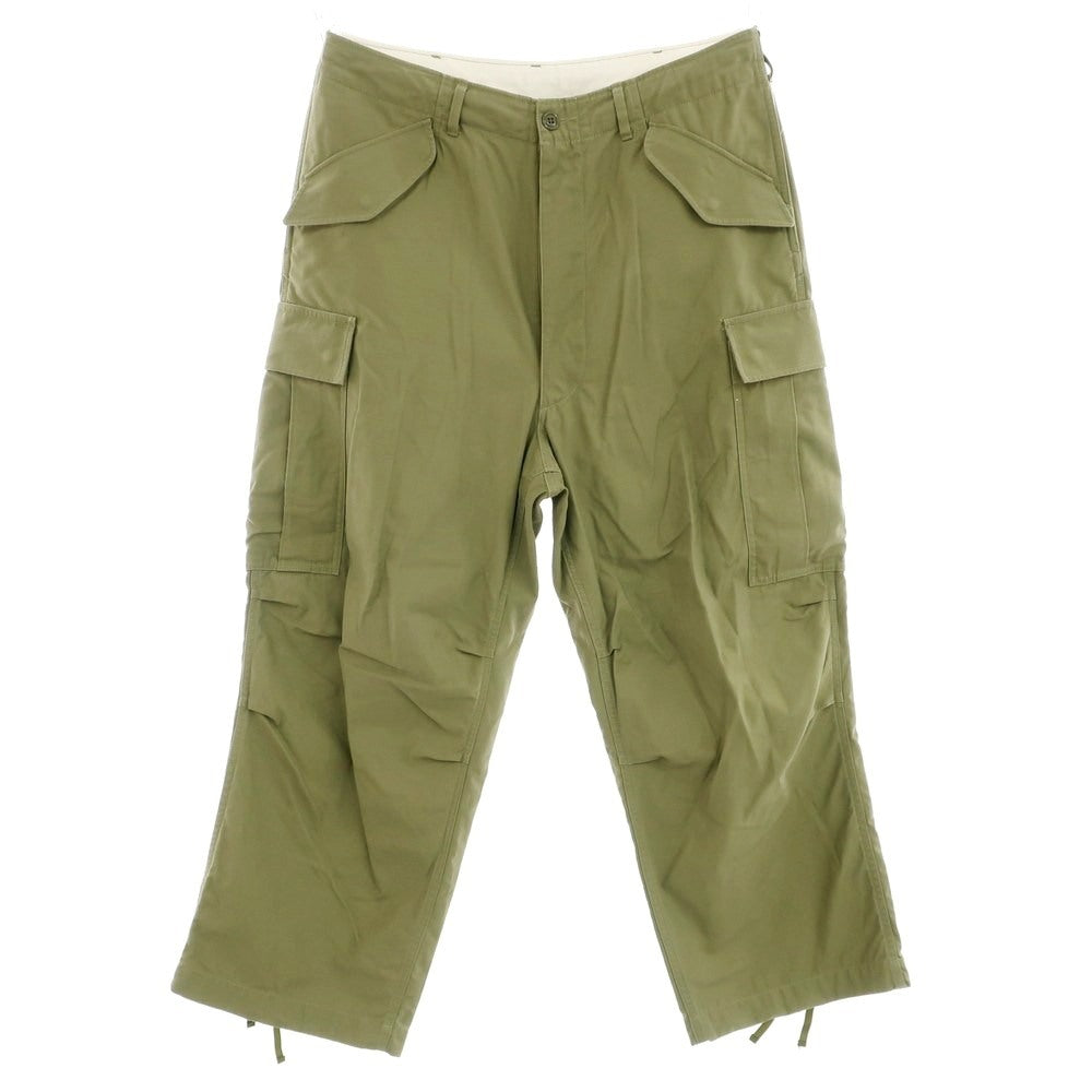 【中古】ビームス BEAMS 2025年春夏 「The A」 コットン カーゴパンツ オリーブ【サイズL】【 状態ランクB 】【 メンズ 】[EPD]