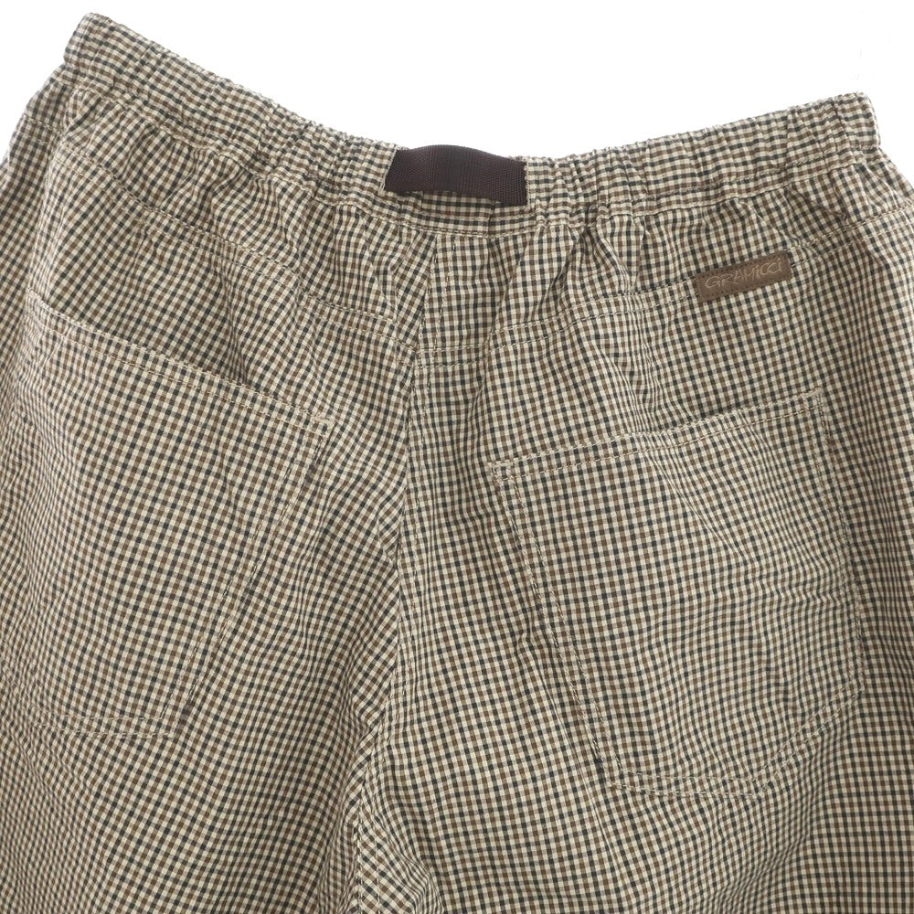 [Used] Gramicci BEAMS special order 2025 Spring/Summer cotton check shorts, beige [ASIA:L] [Condition rank B] [Men&