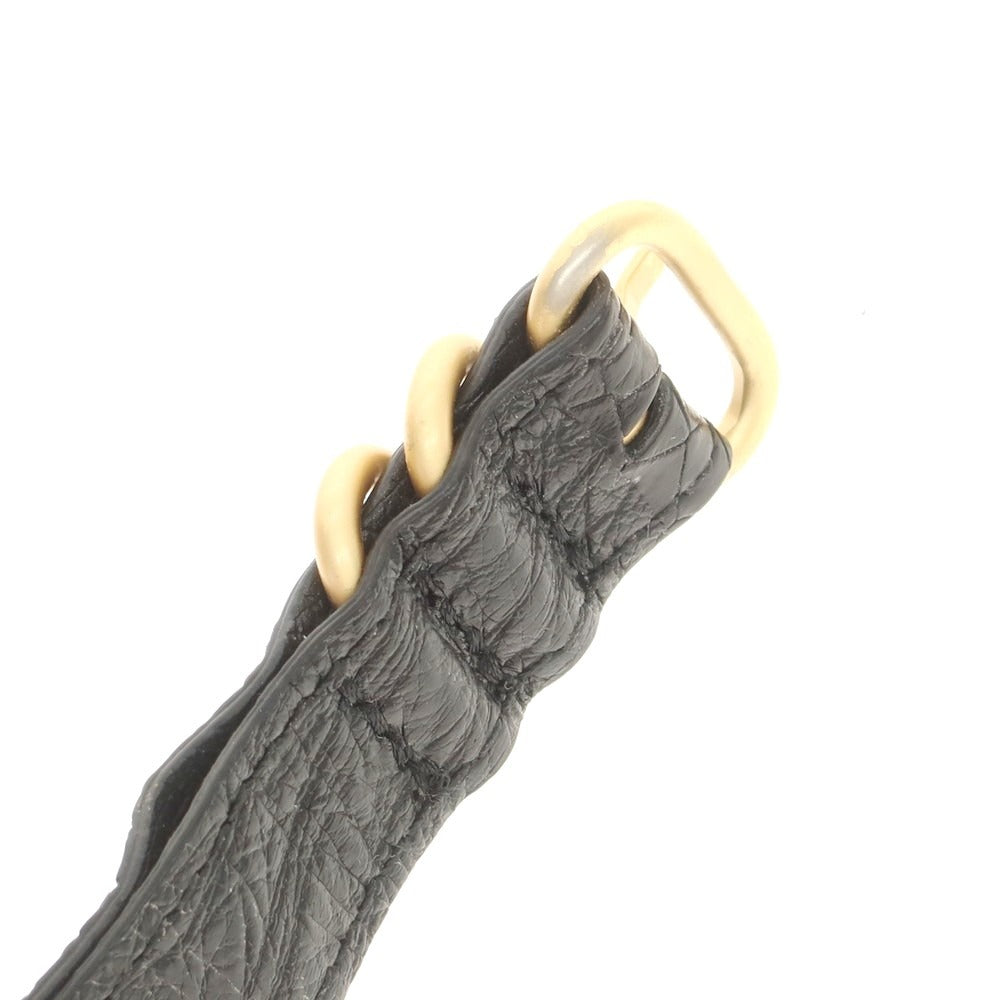 【中古】ザソール THE SOLE クロコダイルレザー ウォッチ NATOベルト ブラックxゴールド【 状態ランクB 】【 メンズ 】