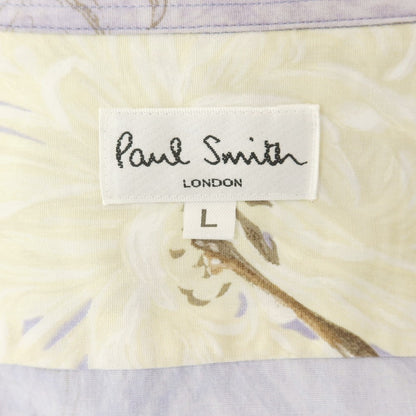 [Used] Paul Smith Cotton Flower Regular Collar Casual Shirt Lavender [L] [Condition Rank C] [Men&
