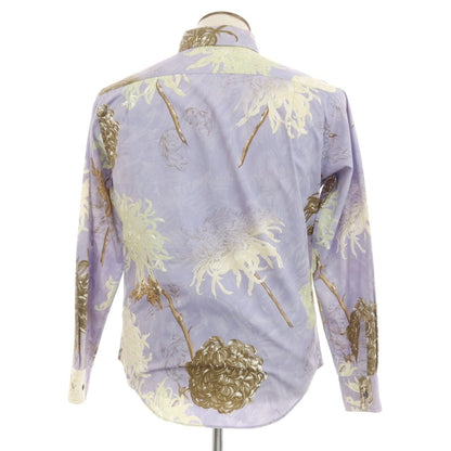 [Used] Paul Smith Cotton Flower Regular Collar Casual Shirt Lavender [L] [Condition Rank C] [Men&