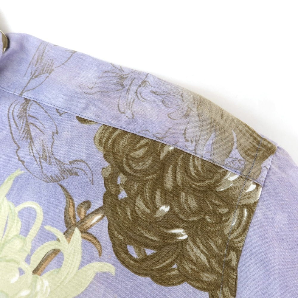 [Used] Paul Smith Cotton Flower Regular Collar Casual Shirt Lavender [L] [Condition Rank C] [Men&