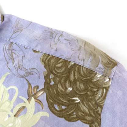 [Used] Paul Smith Cotton Flower Regular Collar Casual Shirt Lavender [L] [Condition Rank C] [Men&