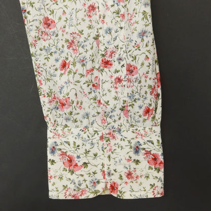 [Used] Paul Smith Cotton Botanical Pattern Regular Collar Casual Shirt White x Pink [L] [Condition Rank D] [Men&