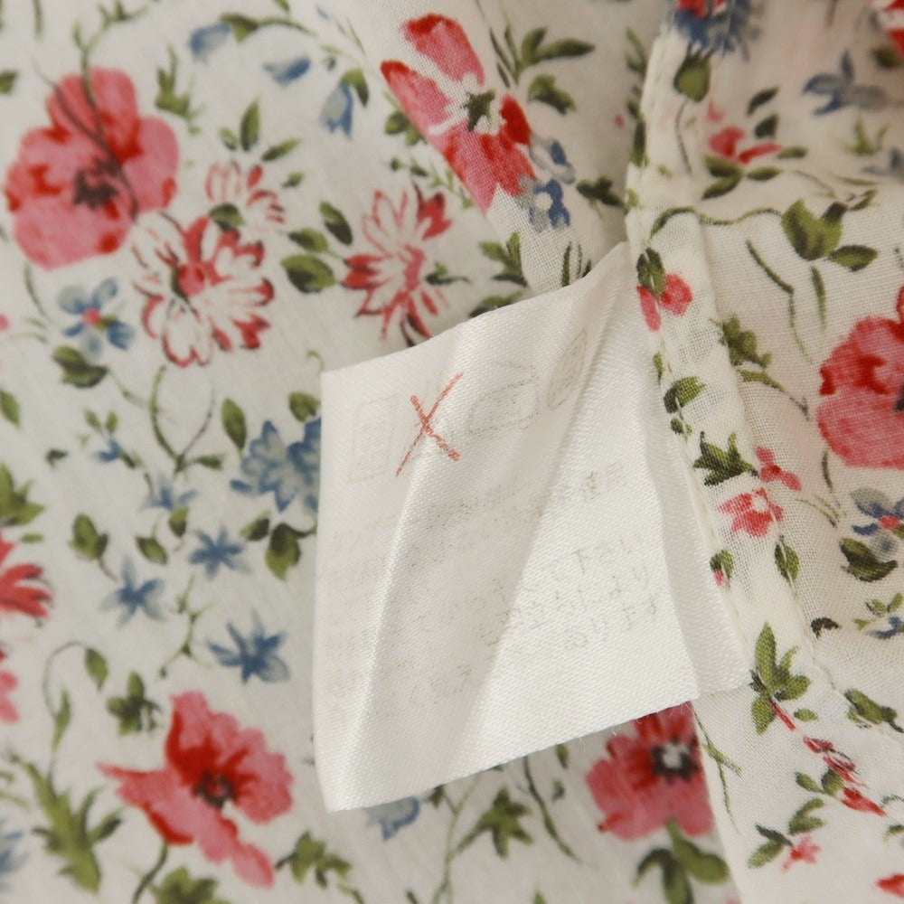 [Used] Paul Smith Cotton Botanical Pattern Regular Collar Casual Shirt White x Pink [L] [Condition Rank D] [Men&