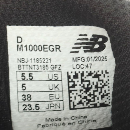 [Used] New Balance 2025 Spring/Summer M1000EGR Sneakers Silver x Black [23.5cm] [Condition Rank A] [Men&