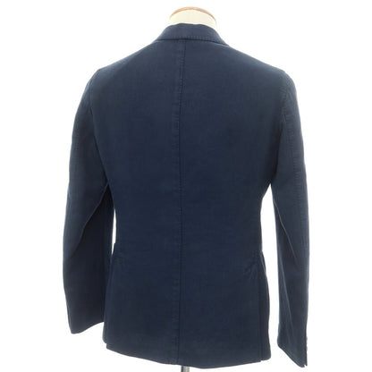 [New] Montedoro Cotton Linen Casual Jacket Washed Navy [44] [Condition Rank N] [Men&