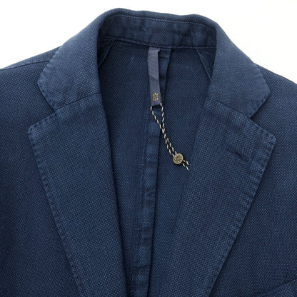 [New] Montedoro Cotton Linen Casual Jacket Washed Navy [44] [Condition Rank N] [Men&