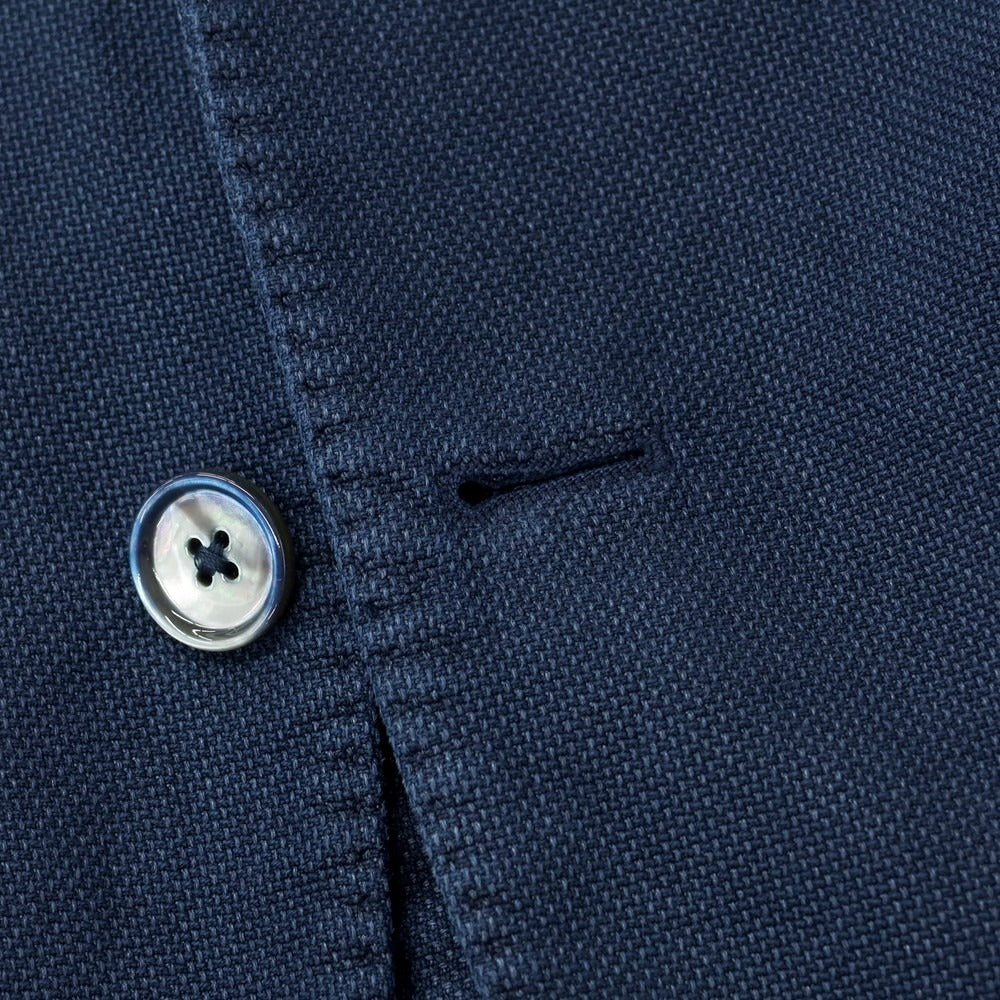 [New] Montedoro Cotton Linen Casual Jacket Washed Navy [44] [Condition Rank N] [Men&