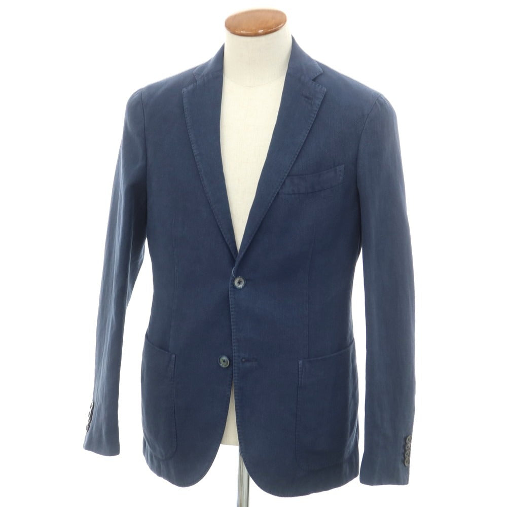 [New] Montedoro Cotton Linen Casual Jacket Washed Navy [46] [Condition Rank N] [Men&