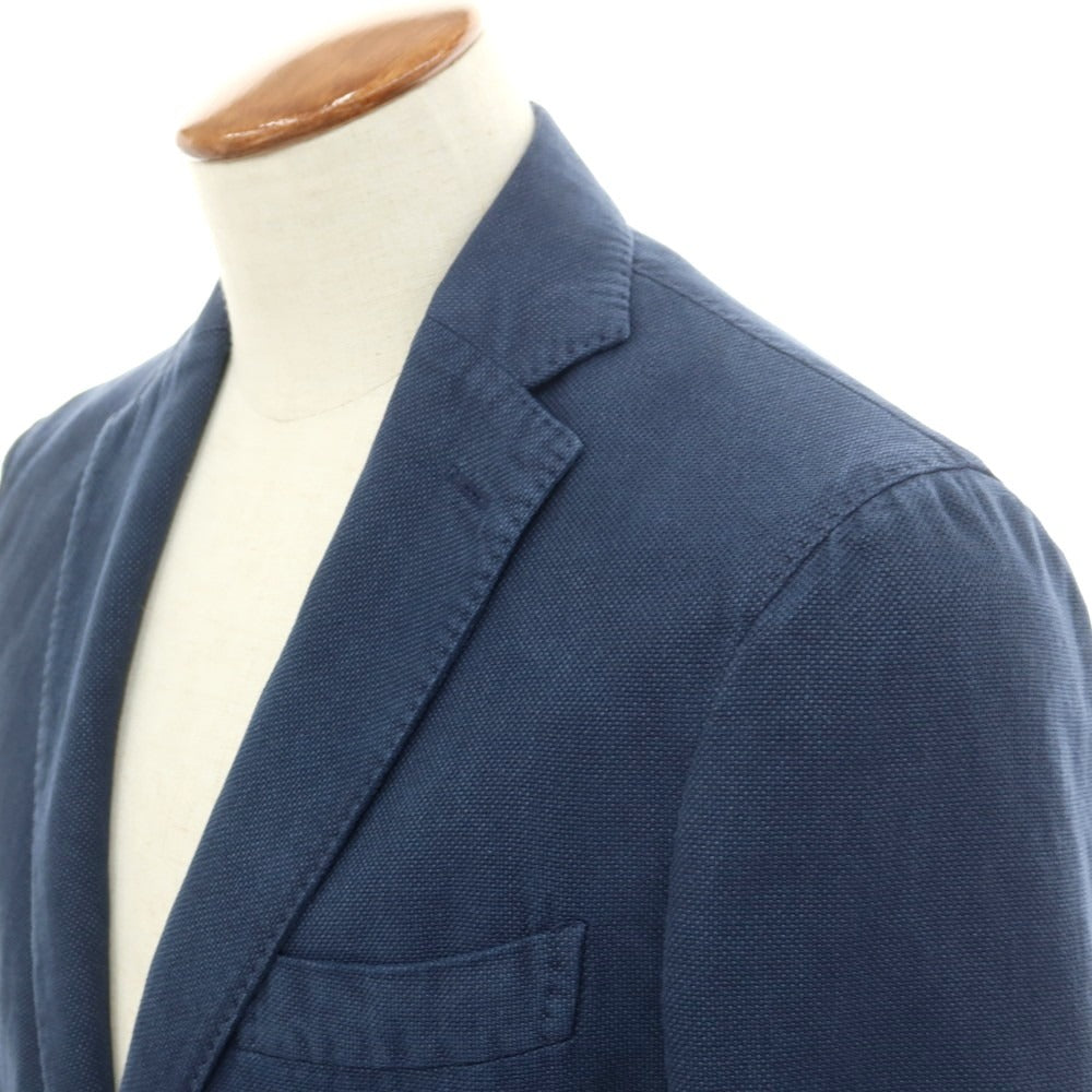 [New] Montedoro Cotton Linen Casual Jacket Washed Navy [46] [Condition Rank N] [Men&