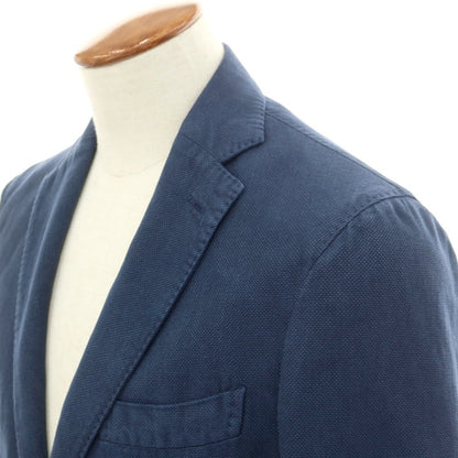 [New] Montedoro Cotton Linen Casual Jacket Washed Navy [46] [Condition Rank N] [Men&