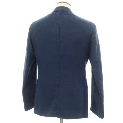 [New] Montedoro Cotton Linen Casual Jacket Washed Navy [46] [Condition Rank N] [Men&