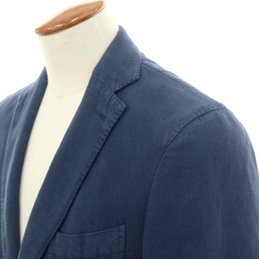 [New] Montedoro Cotton Linen Casual Jacket Washed Navy [48] [Condition Rank N] [Men&