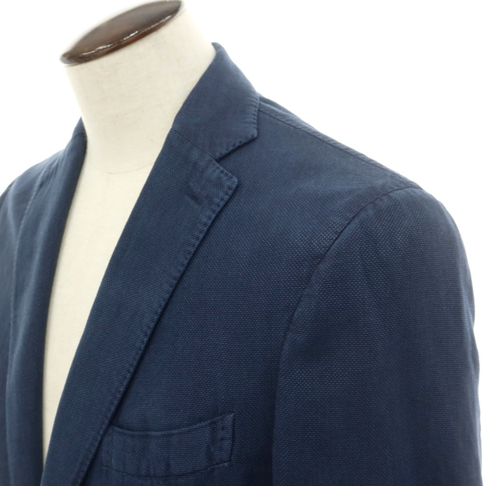 [New] Montedoro Cotton Linen Casual Jacket Washed Navy [52] [Condition Rank N] [Men&