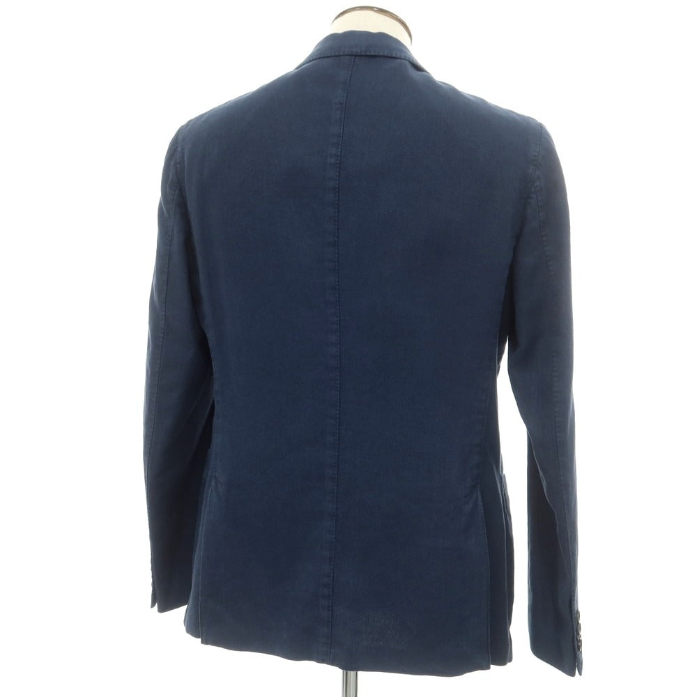 [New] Montedoro Cotton Linen Casual Jacket Washed Navy [52] [Condition Rank N] [Men&