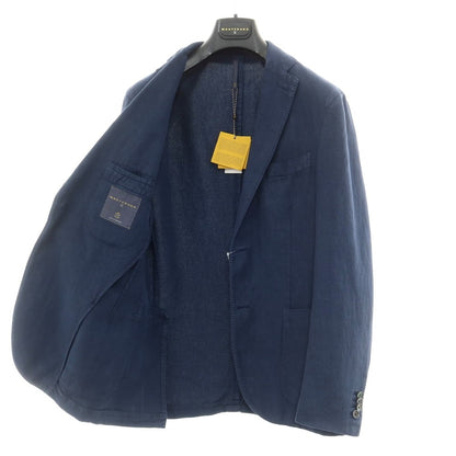 [New] Montedoro Cotton Linen Casual Jacket Washed Navy [52] [Condition Rank N] [Men&