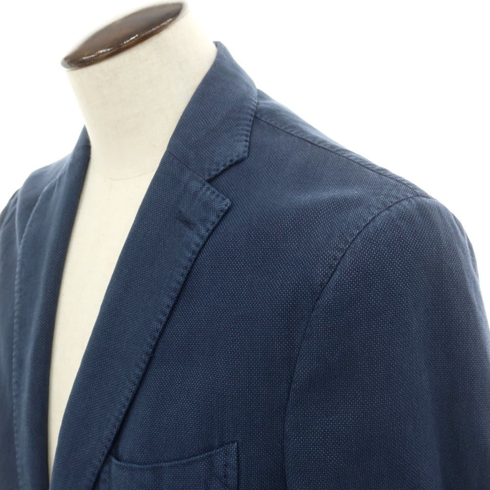 [New] Montedoro Cotton Linen Casual Jacket Washed Navy [54] [Condition Rank N] [Men&