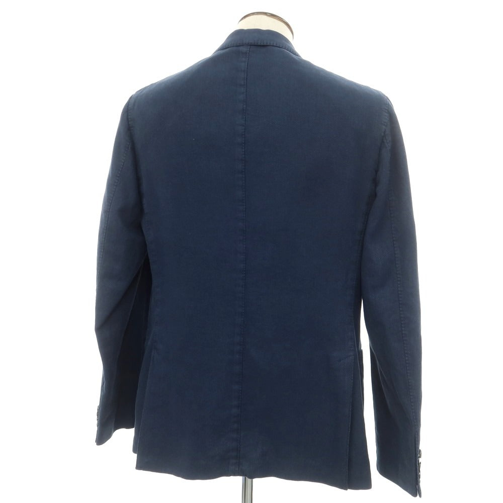 [New] Montedoro Cotton Linen Casual Jacket Washed Navy [54] [Condition Rank N] [Men&