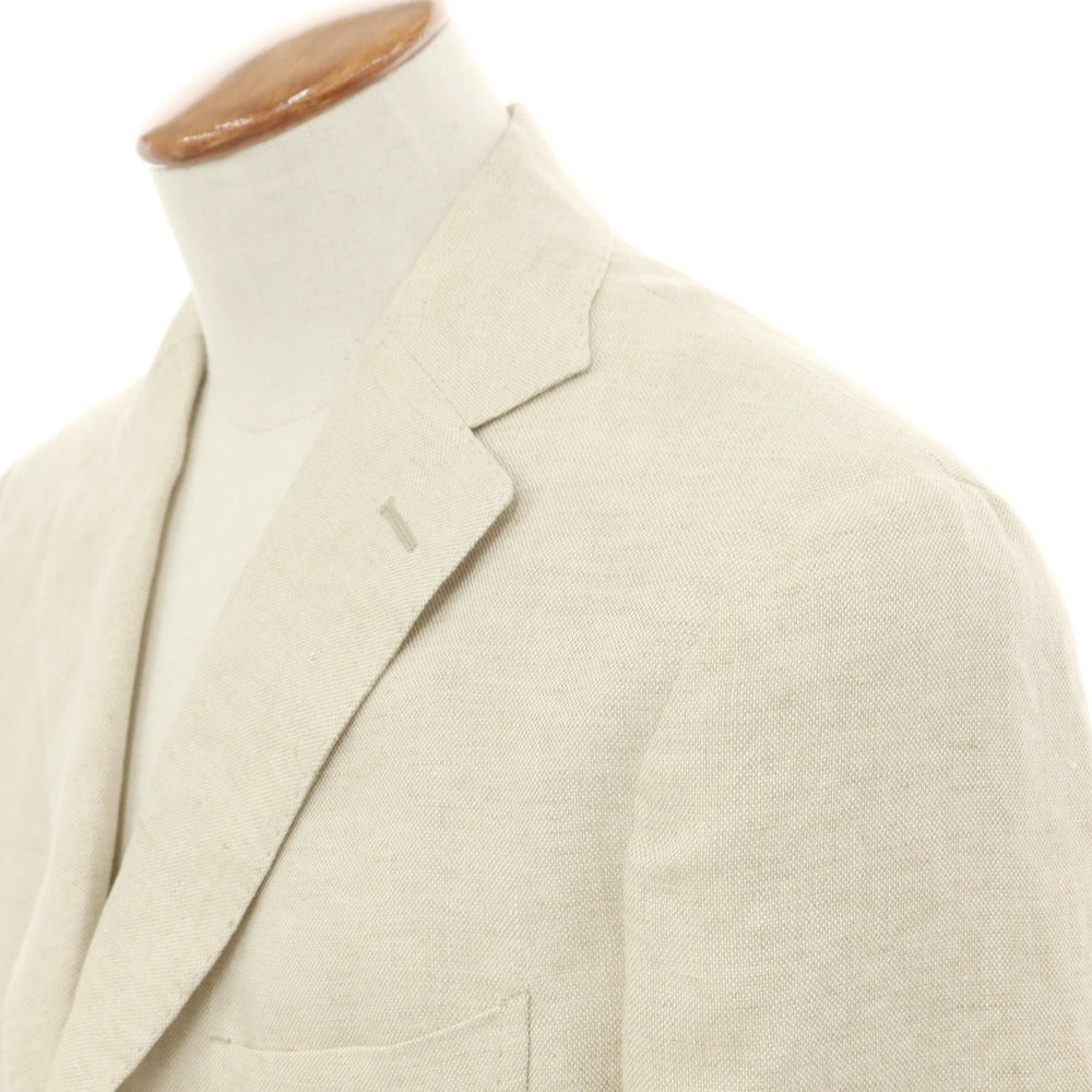 [New] Montedoro Linen Casual Jacket Beige [48] [Condition Rank N] [Men&