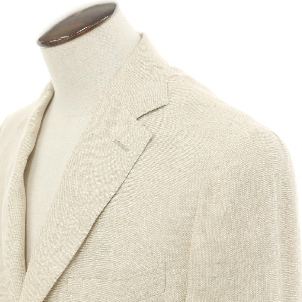 [New] Montedoro Linen Casual Jacket Beige [50] [Condition Rank N] [Men&