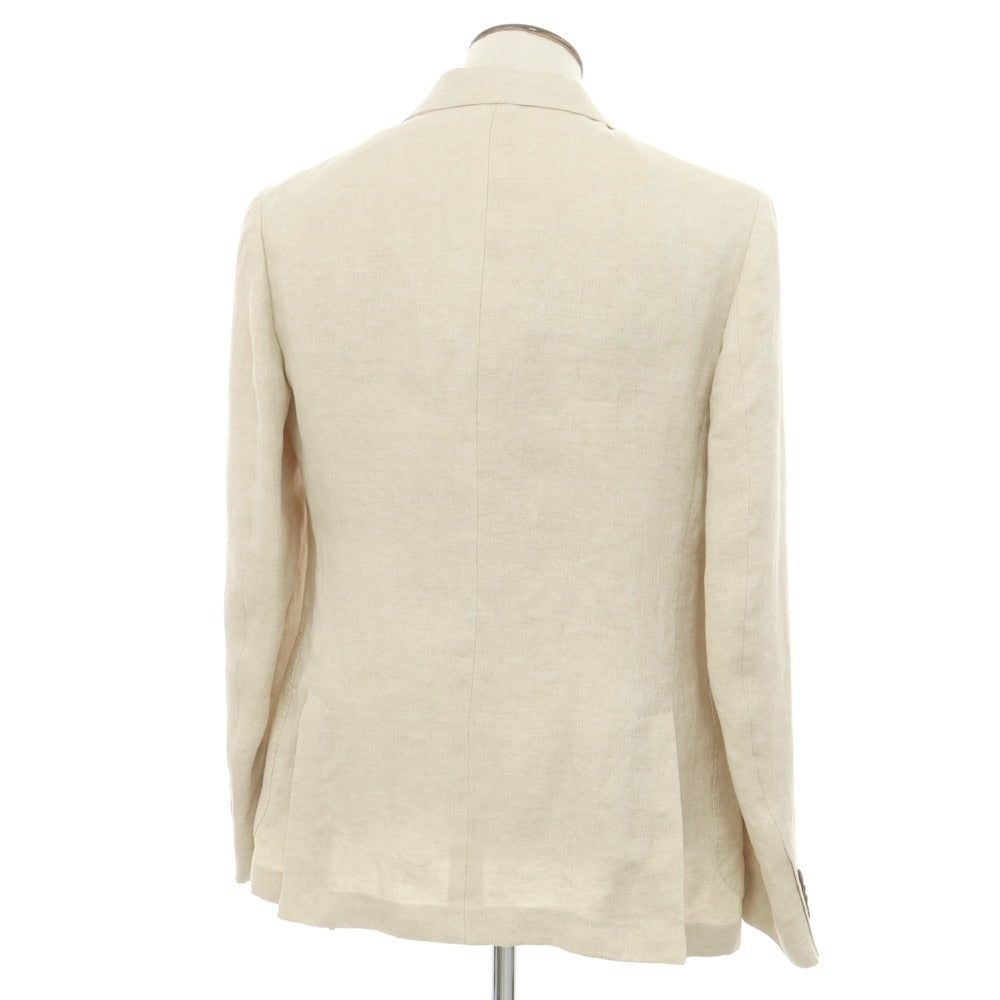 [New] Montedoro Linen Casual Jacket Beige [50] [Condition Rank N] [Men&