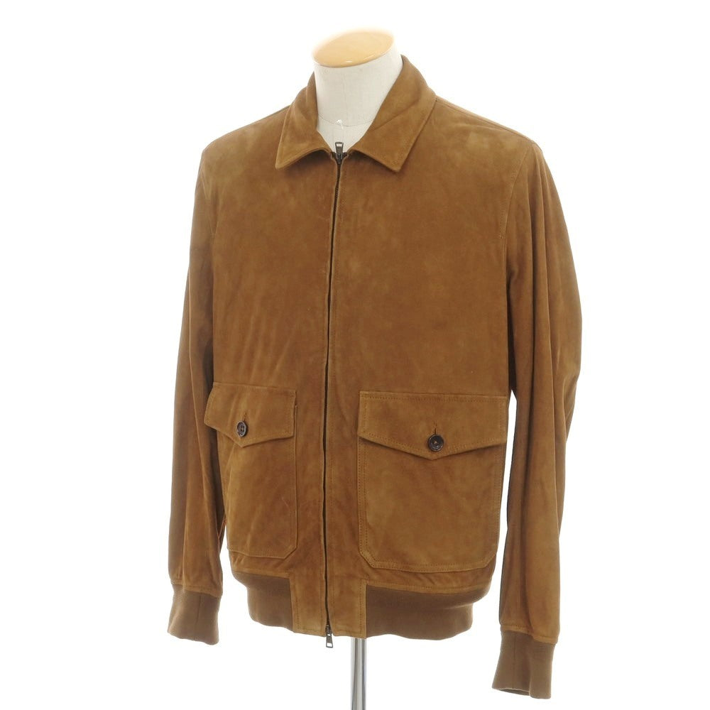 [New Outlet] Montedoro Sheepsuede Leather Drizzler Jacket Light Brown [M] [Condition Rank N-] [Men&