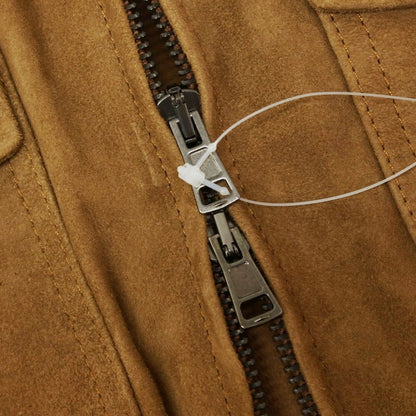 [New Outlet] Montedoro Sheepsuede Leather Drizzler Jacket Light Brown [M] [Condition Rank N-] [Men&