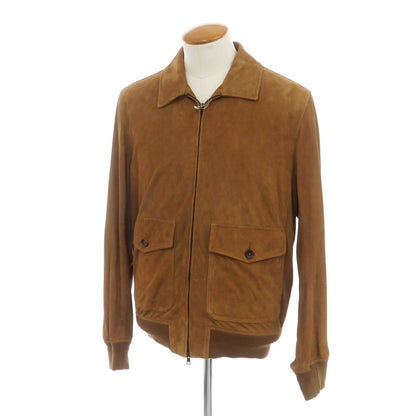 [New Outlet] Montedoro Sheepsuede Leather Drizzler Jacket Light Brown [L] [Condition Rank N-] [Men&